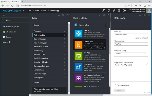 New Microsoft Azure
