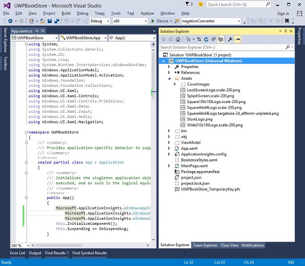 Solution Explorer