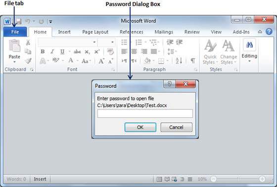 Password Dialog