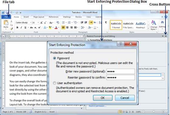 Password Dialog