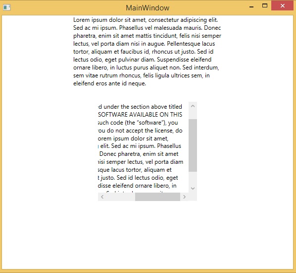 ScrollViewer Output